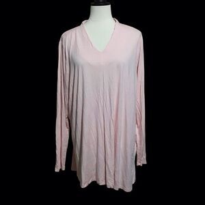 H by Halston Pink‎ Long Sleeve Blouse 2X